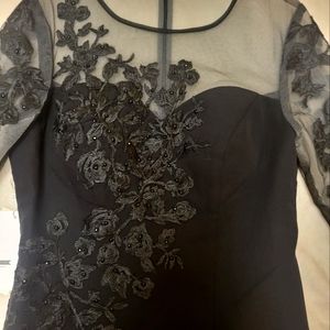 Embellished Black Formal Dress